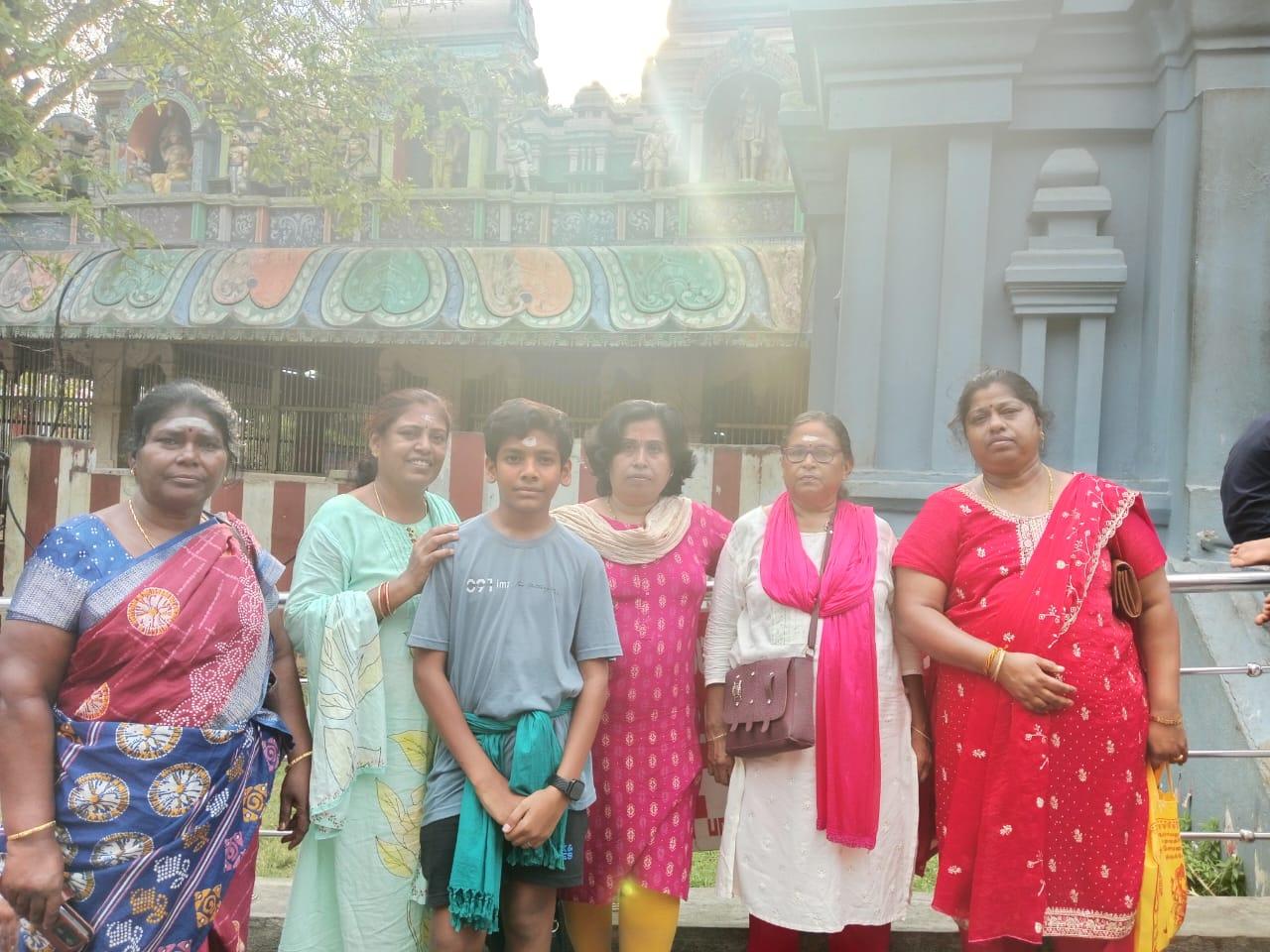 A serene moment on a spiritual tour